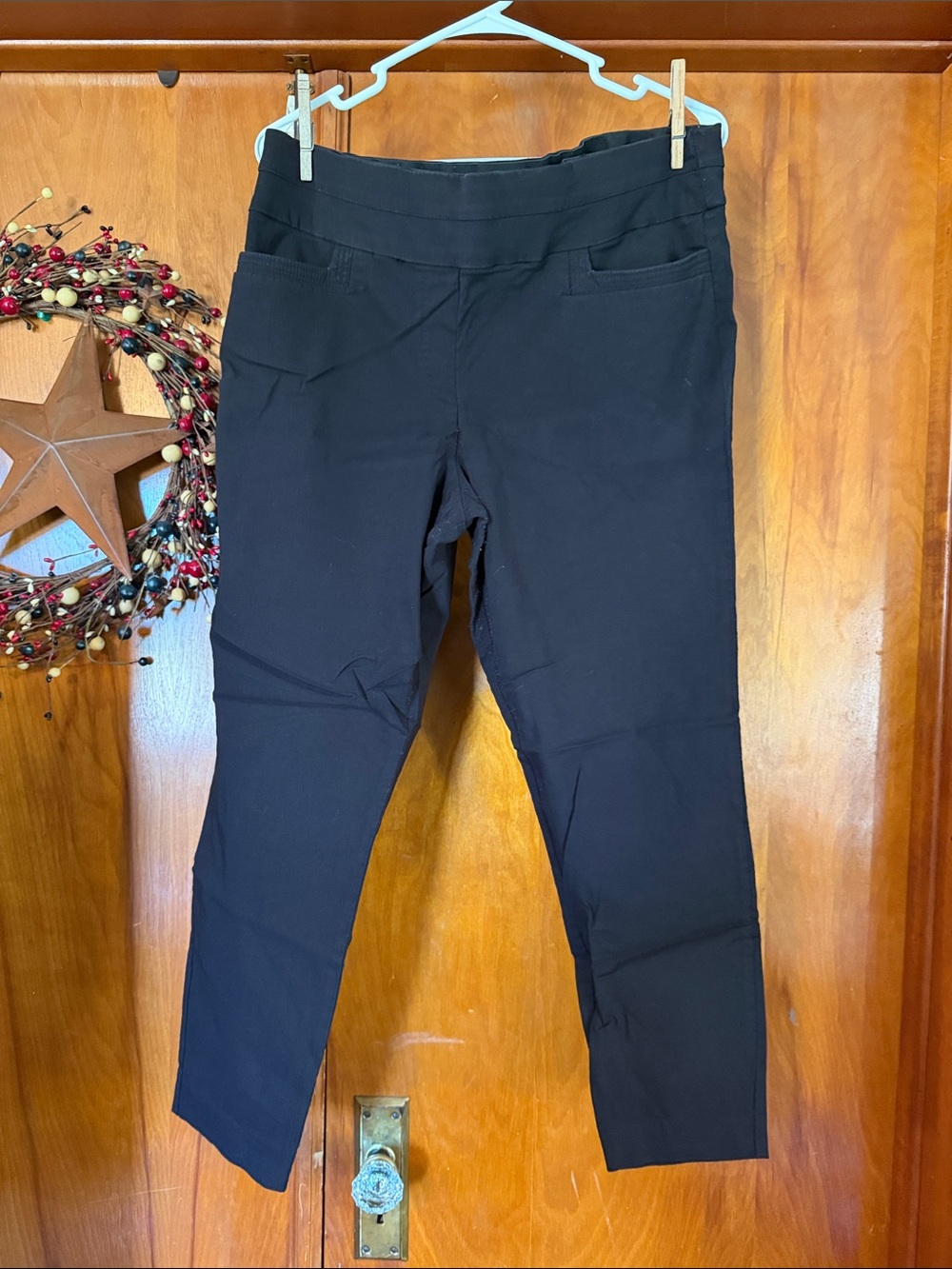 Maurices Black Slim Ponte Knit Pants